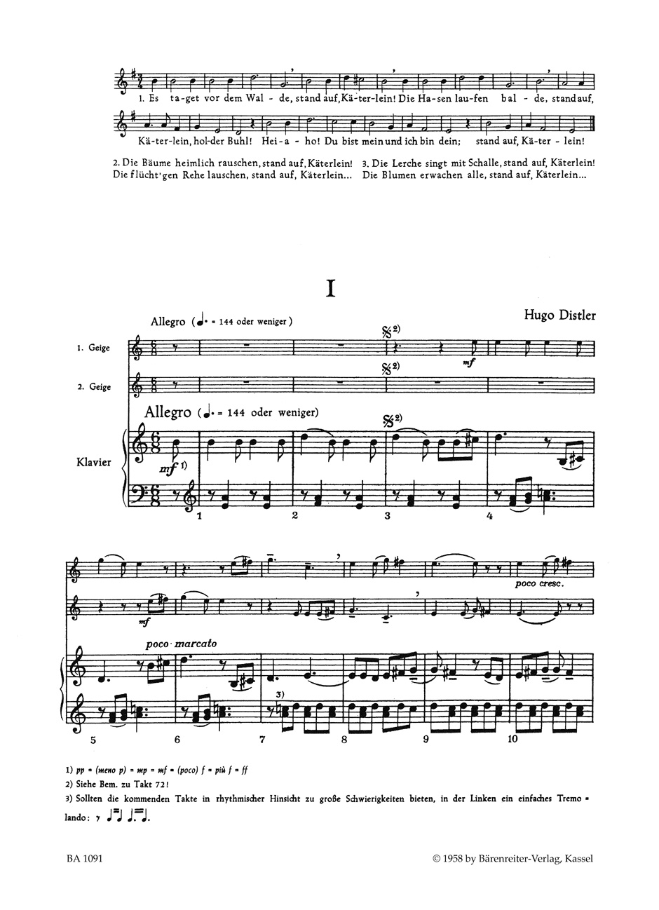 Anderes Coverbild Sonate für zwei Geigen und Klavier op. 15a