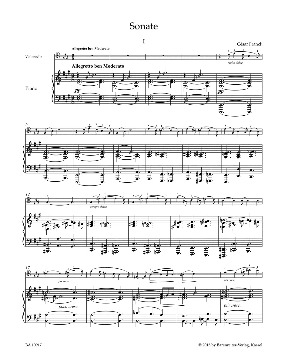Anderes Coverbild Sonate (Version für Klavier und Violoncello) / Mélancolie für Violoncello und Klavier