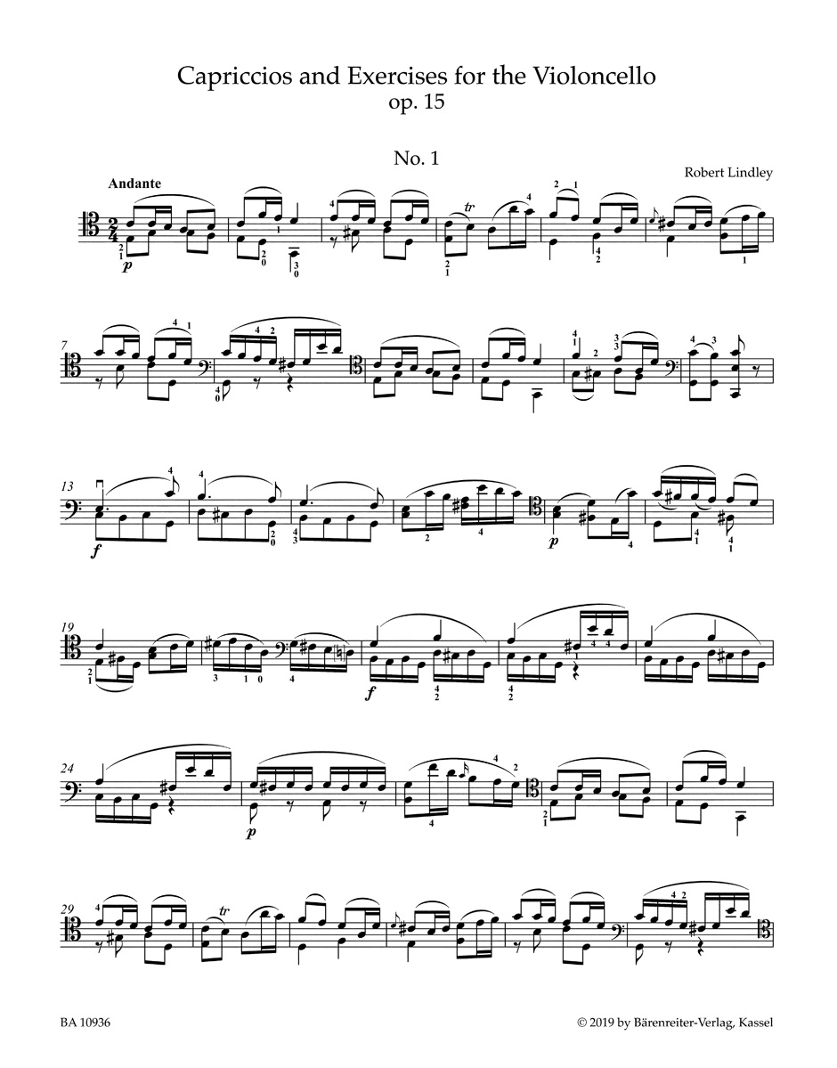 Anderes Coverbild Capriccios and Excercises for the Violoncello op. 15