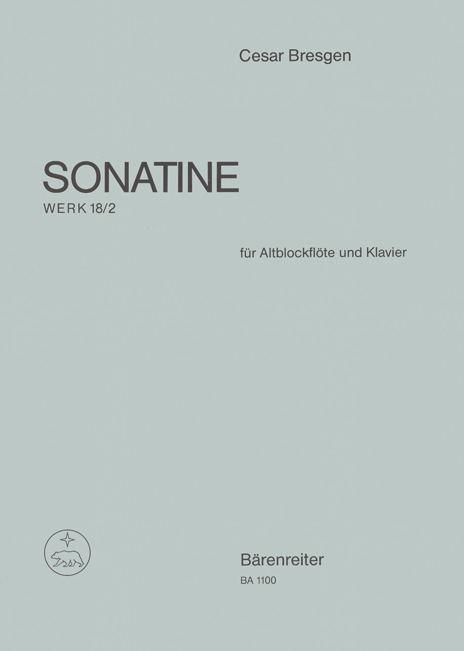 Anderes Coverbild Sonatine mit Verwendung des Liedes "Der Winter ist vergangen" F-Dur op. 18/2