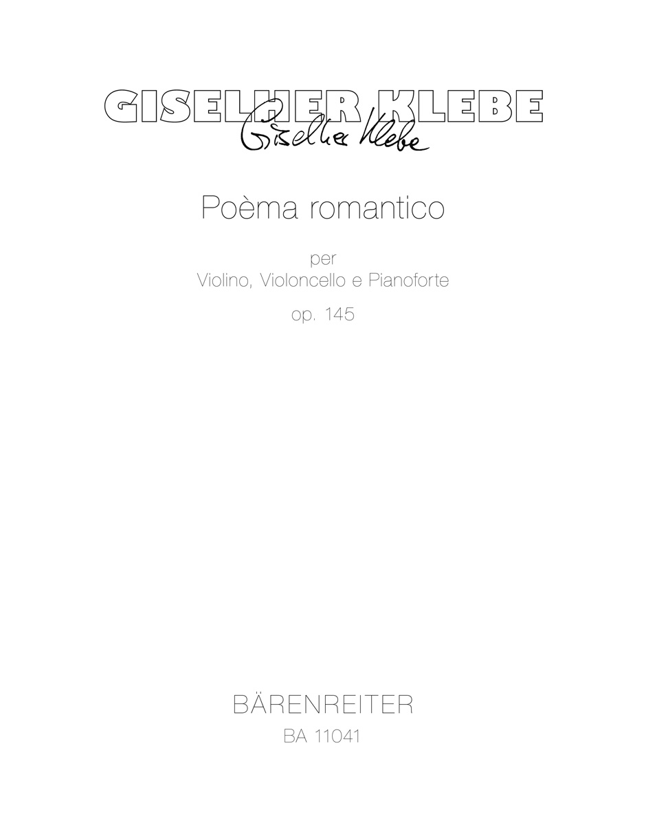 Vorderes Coverbild Poèma romantico per Violino, Violoncello e Pianoforte op. 145