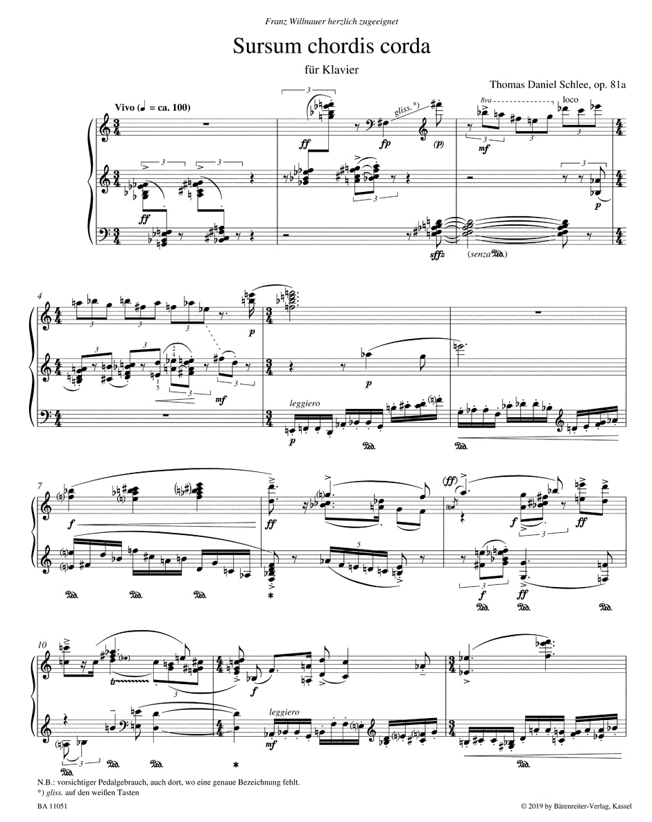 Anderes Coverbild Sursum chordis corda für Klavier op. 81a