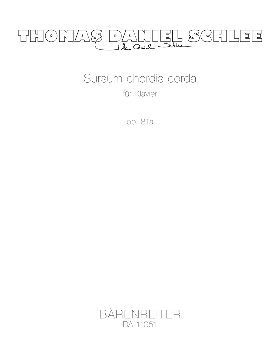 Vorderes Coverbild Sursum chordis corda für Klavier op. 81a