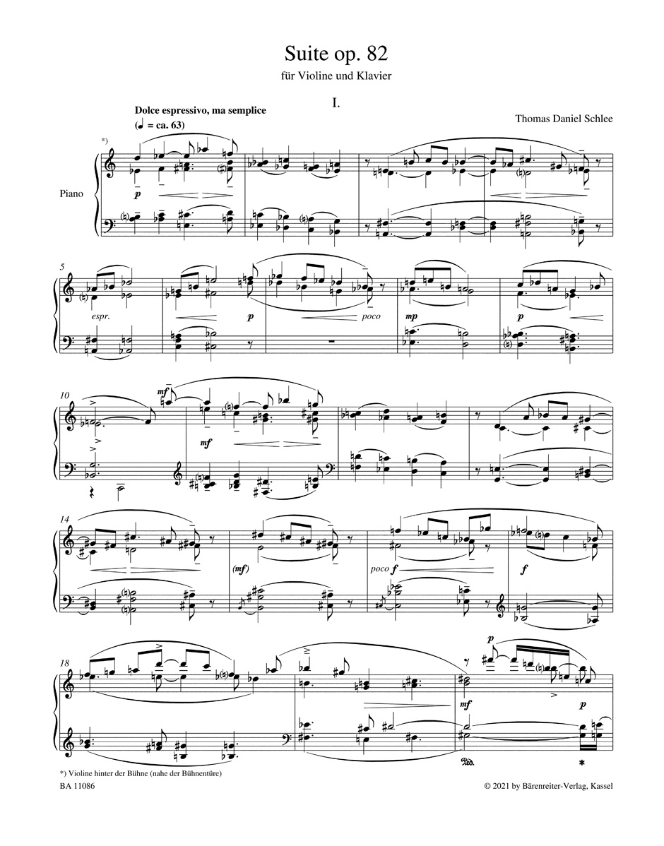 Anderes Coverbild Suite für Violine und Klavier op. 82