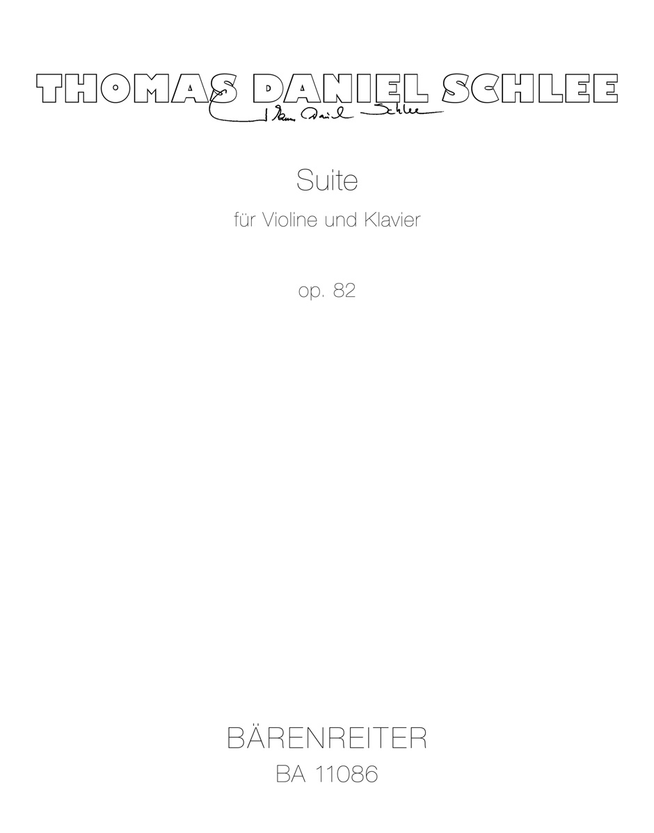 Vorderes Coverbild Suite für Violine und Klavier op. 82