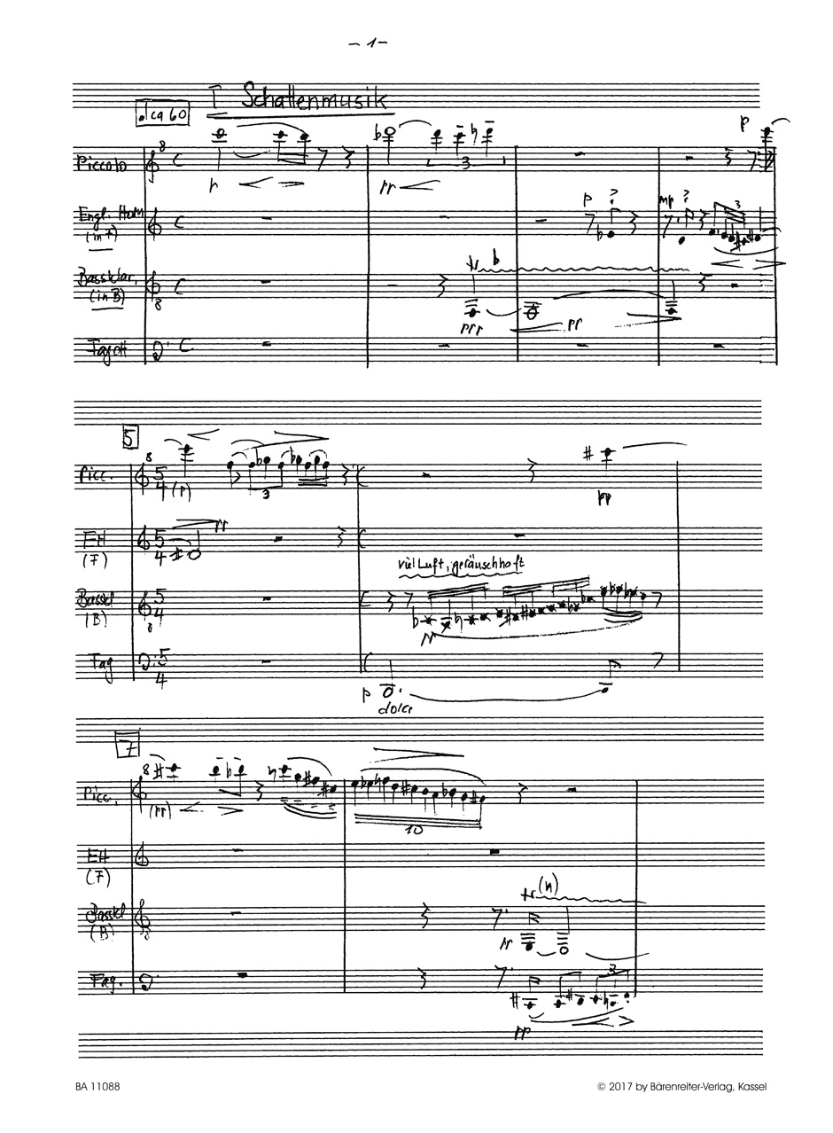 Anderes Coverbild Quartett für 8 Blasinstrumente (2015/2016)