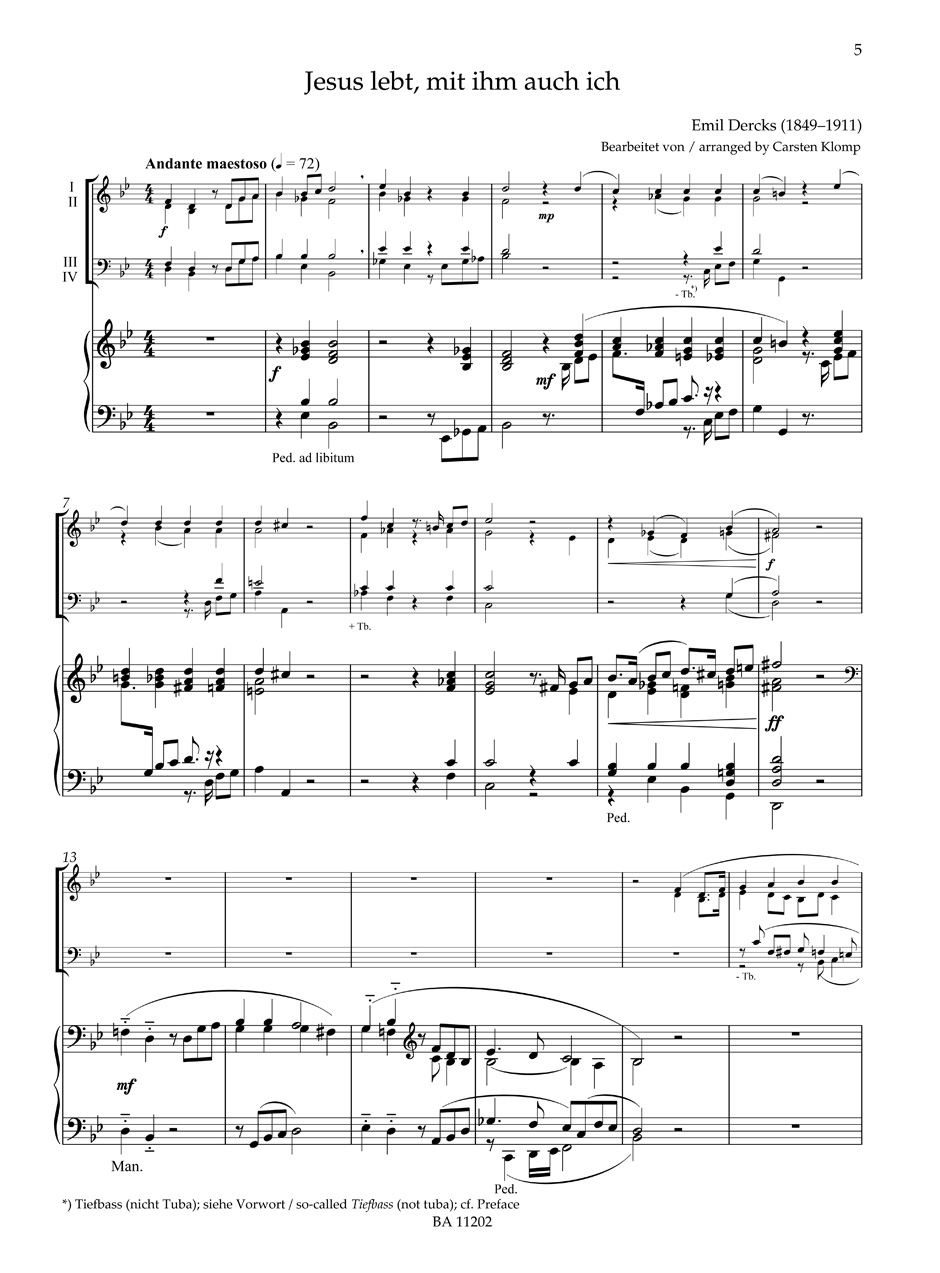 Anderes Coverbild organ plus brass, Band II: Fünf Choralvorspiele der Romantik