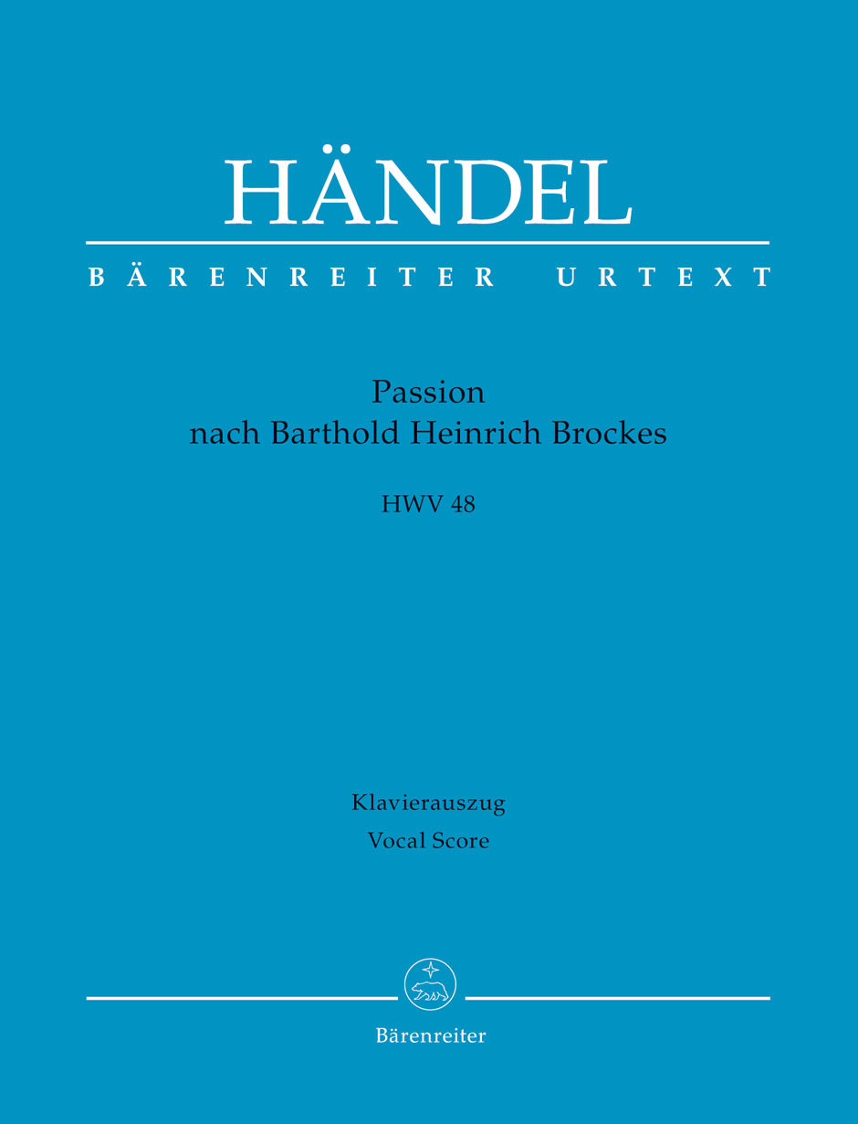 Vorderes Coverbild Passion nach Barthold Heinrich Brockes HWV 48