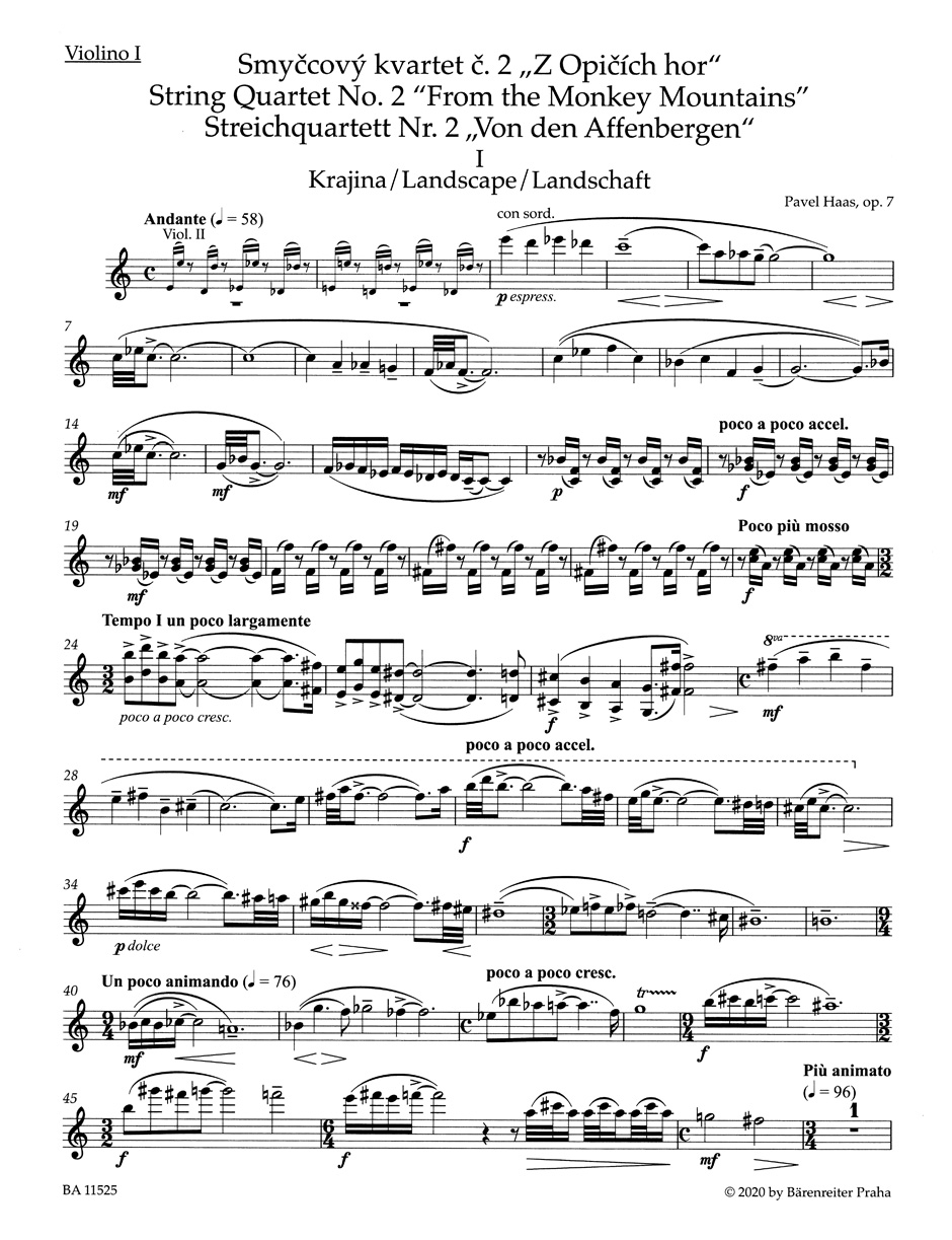 Anderes Coverbild Streichquartett Nr. 2 op. 7 "Von den Affenbergen"