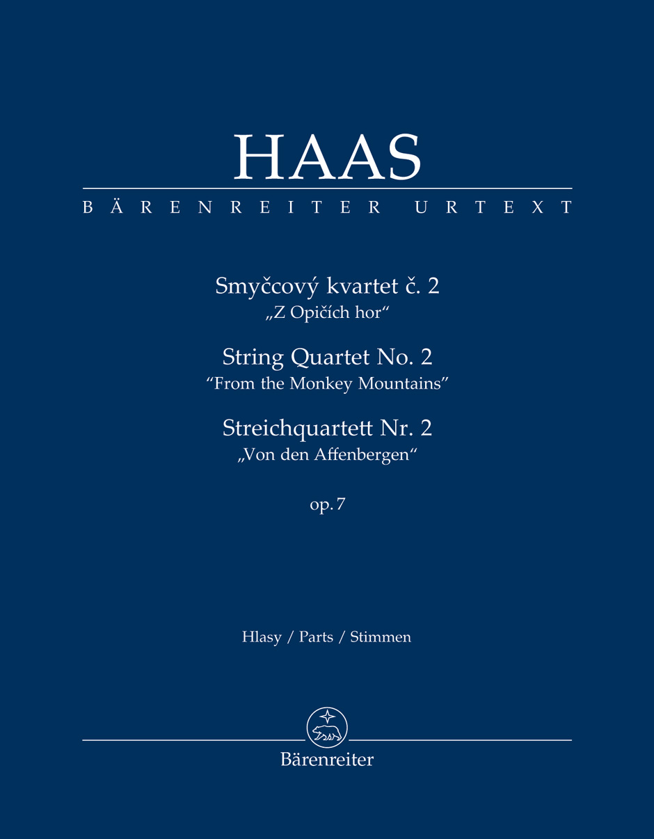 Vorderes Coverbild Streichquartett Nr. 2 op. 7 "Von den Affenbergen"