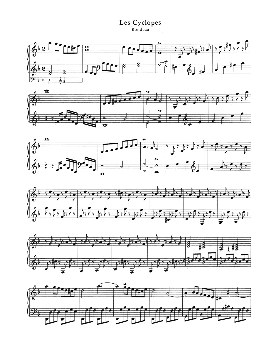 Anderes Coverbild Les Cyclopes / Les Sauvages für Tasteninstrument