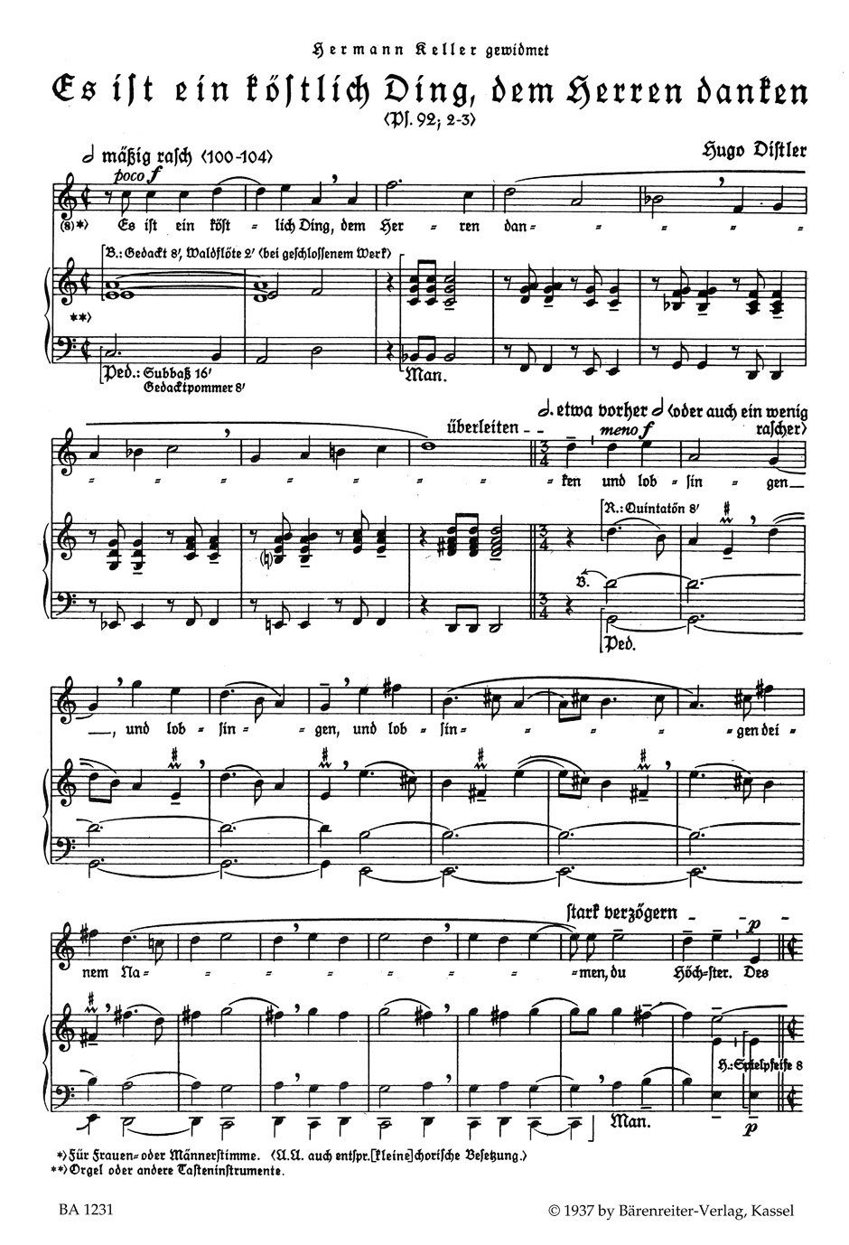 Anderes Coverbild Drei geistliche Konzerte für Sopran und Orgel (manualiter) oder Cembalo op. 17