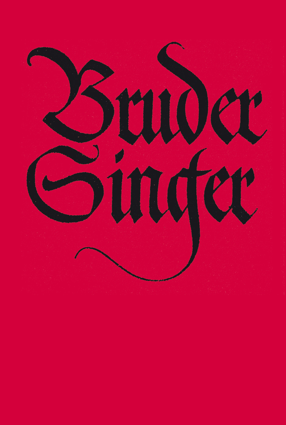 Vorderes Coverbild Bruder Singer