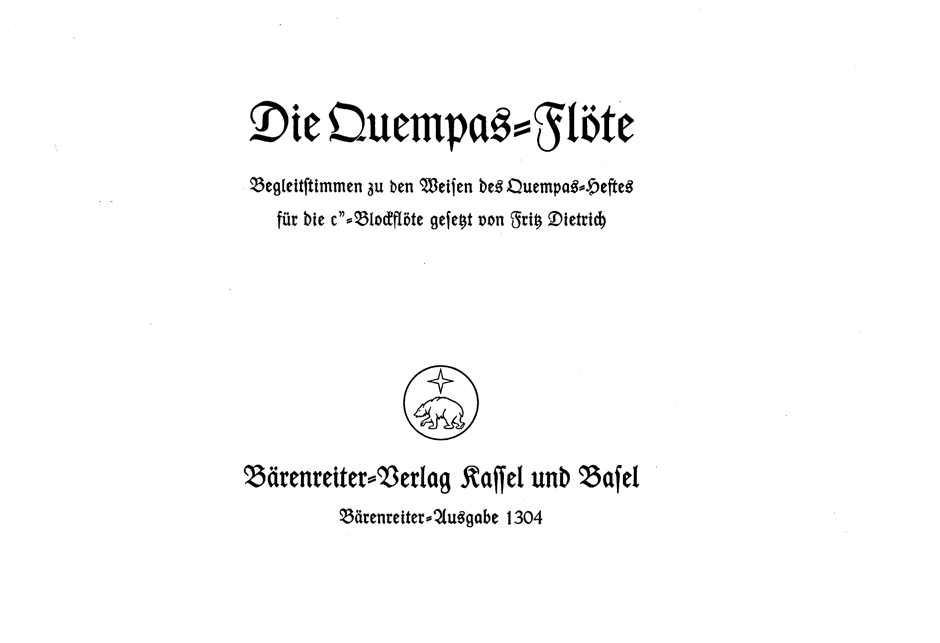 Vorderes Coverbild Die Quempasflöte