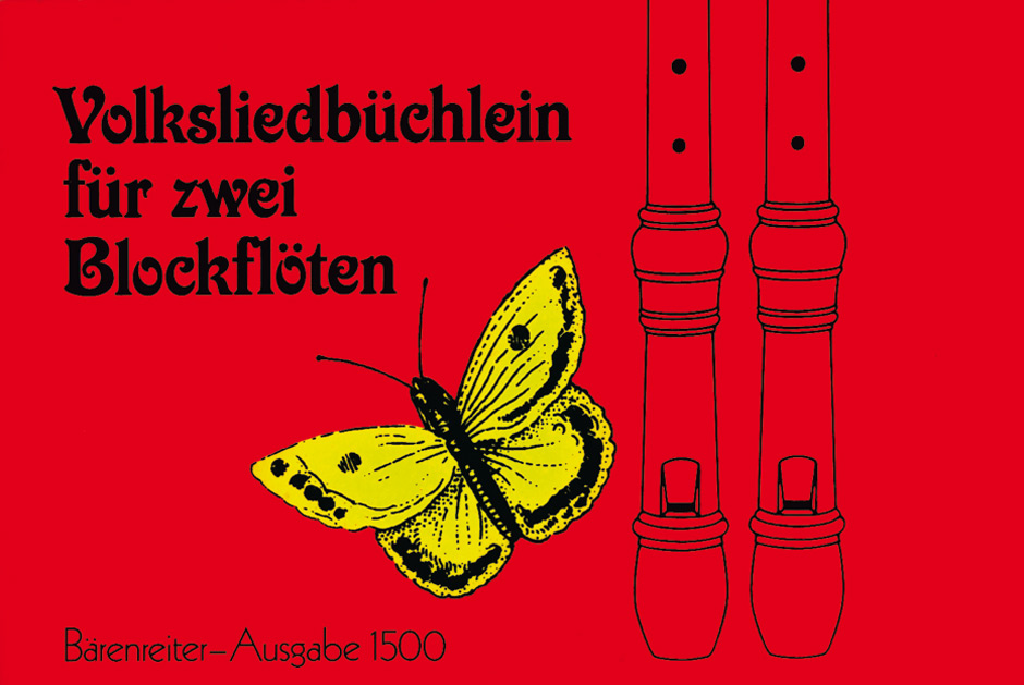 Vorderes Coverbild Volksliedbüchlein für zwei Blockflöten