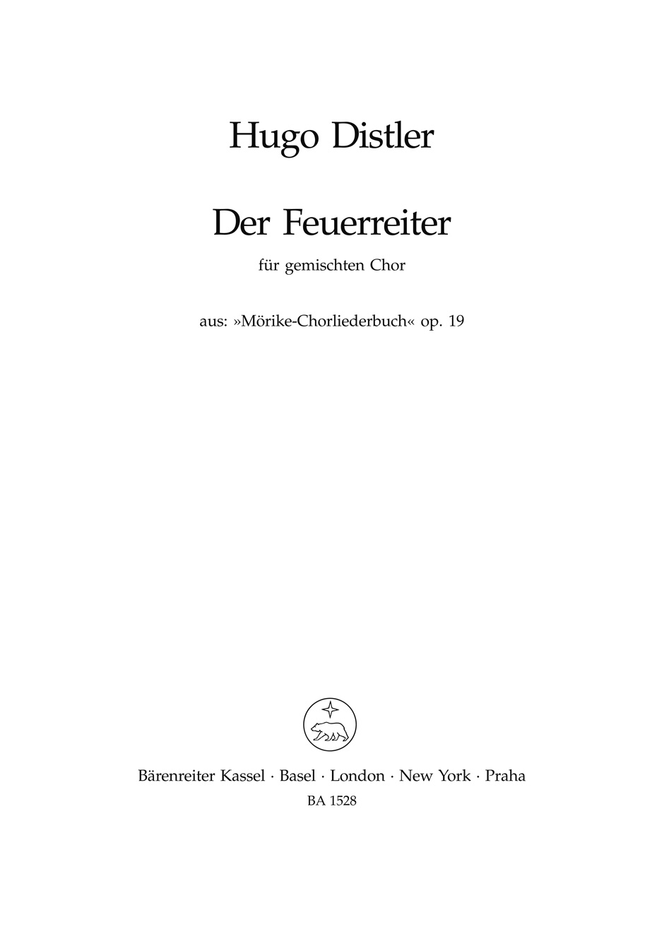 Vorderes Coverbild Der Feuerreiter (Sehet ihr am Fensterlein dort die rote Mütze wieder?)