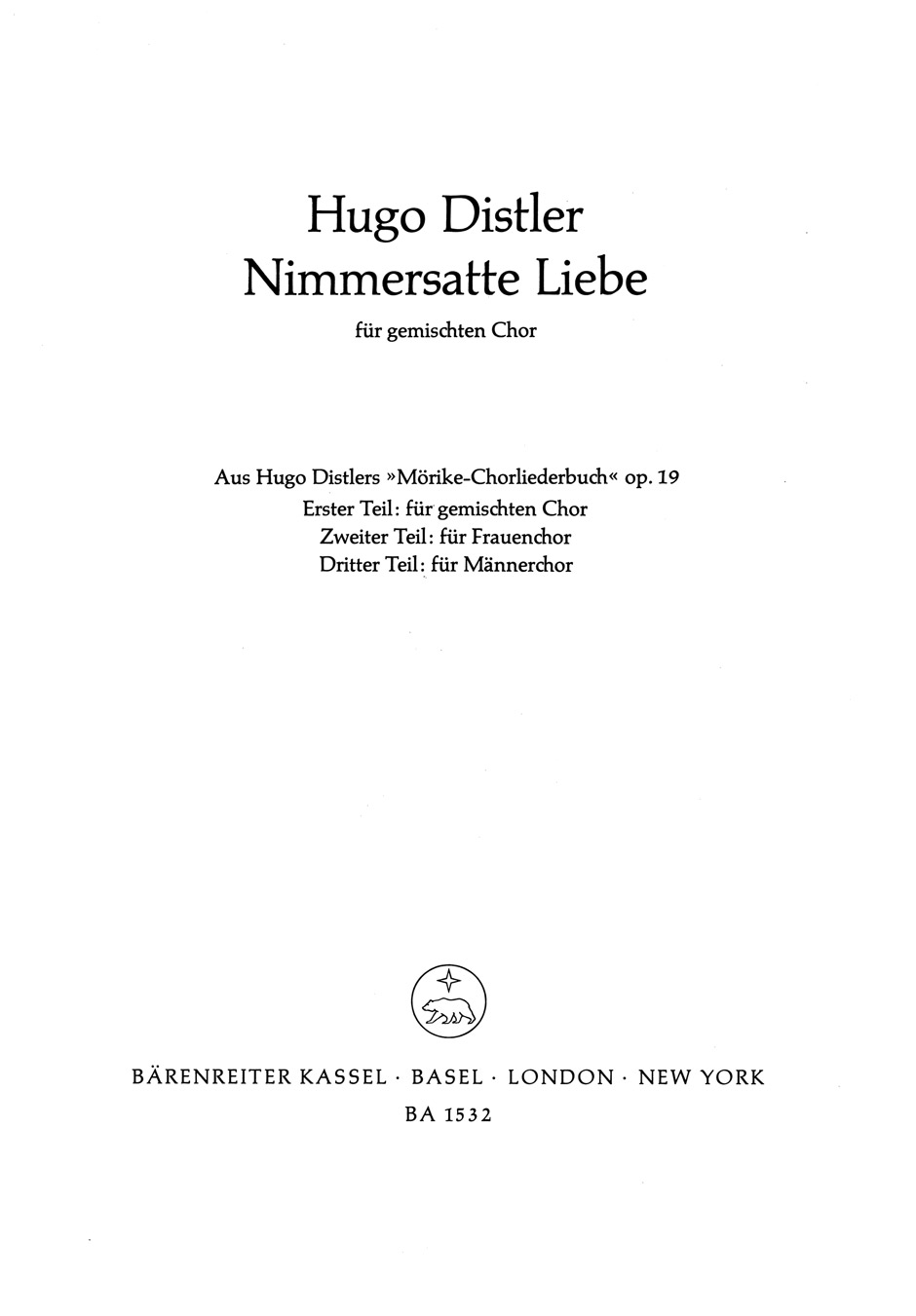 Vorderes Coverbild Nimmersatte Liebe (So ist die Lieb')