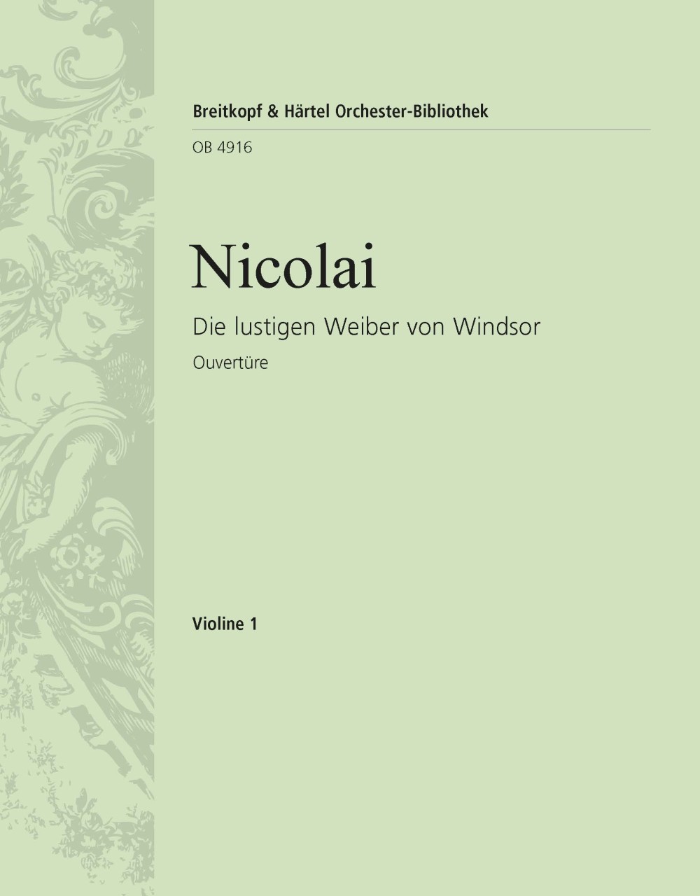 Vorderes Coverbild Die lustigen Weiber von Windsor. Ouvertüre