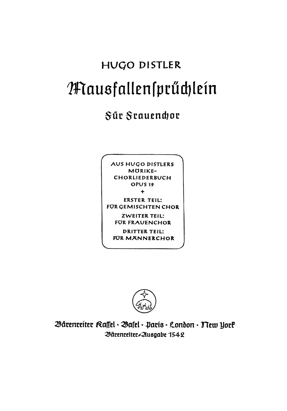 Vorderes Coverbild Mausfallensprüchlein (Kleine Gäste, kleines Haus)