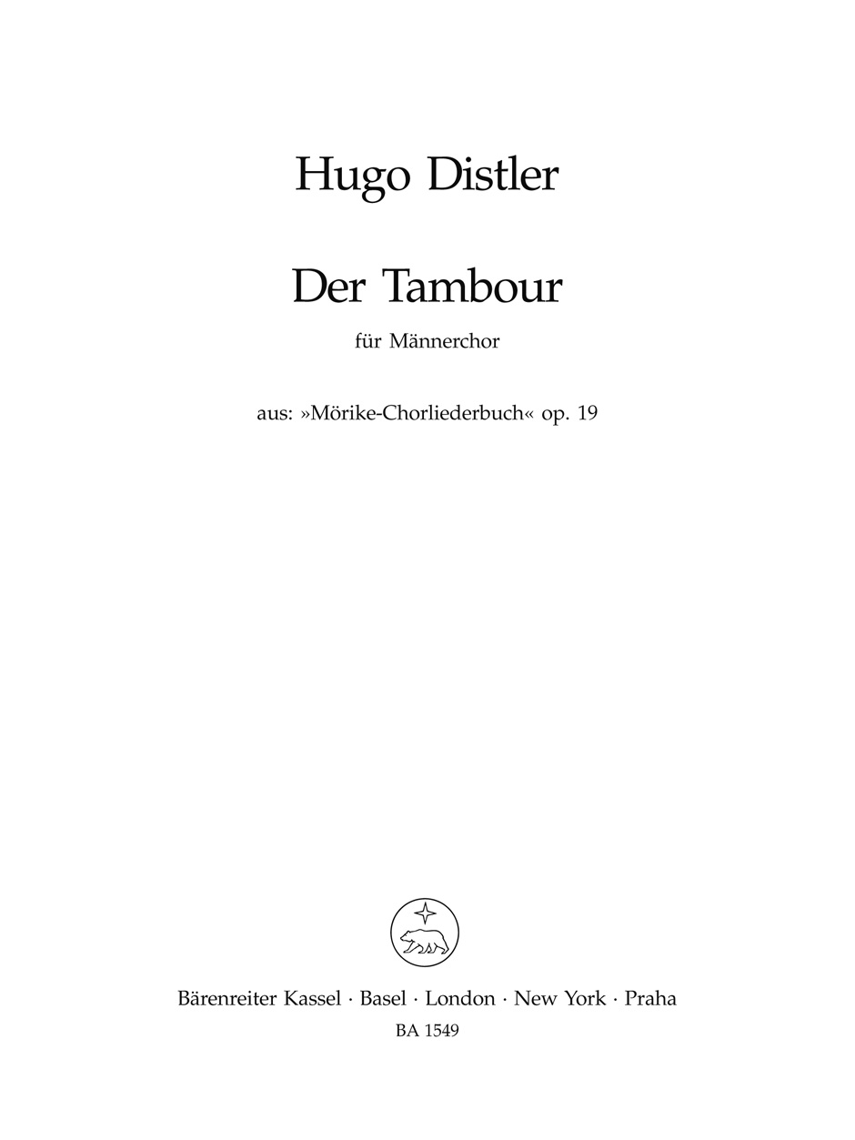 Vorderes Coverbild Der Tambour (Wenn meine Mutter hexen könnt')