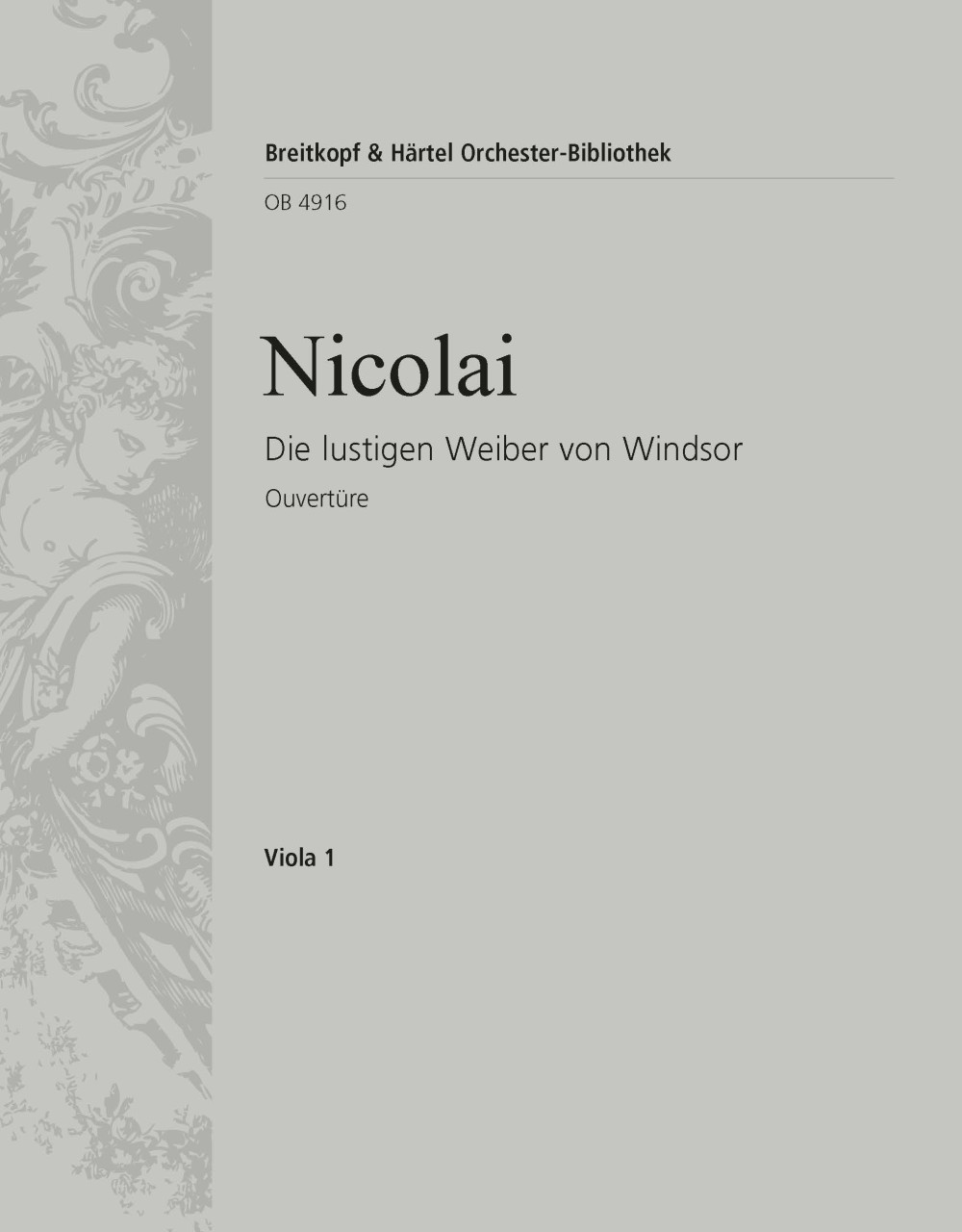 Vorderes Coverbild Die lustigen Weiber von Windsor. Ouvertüre