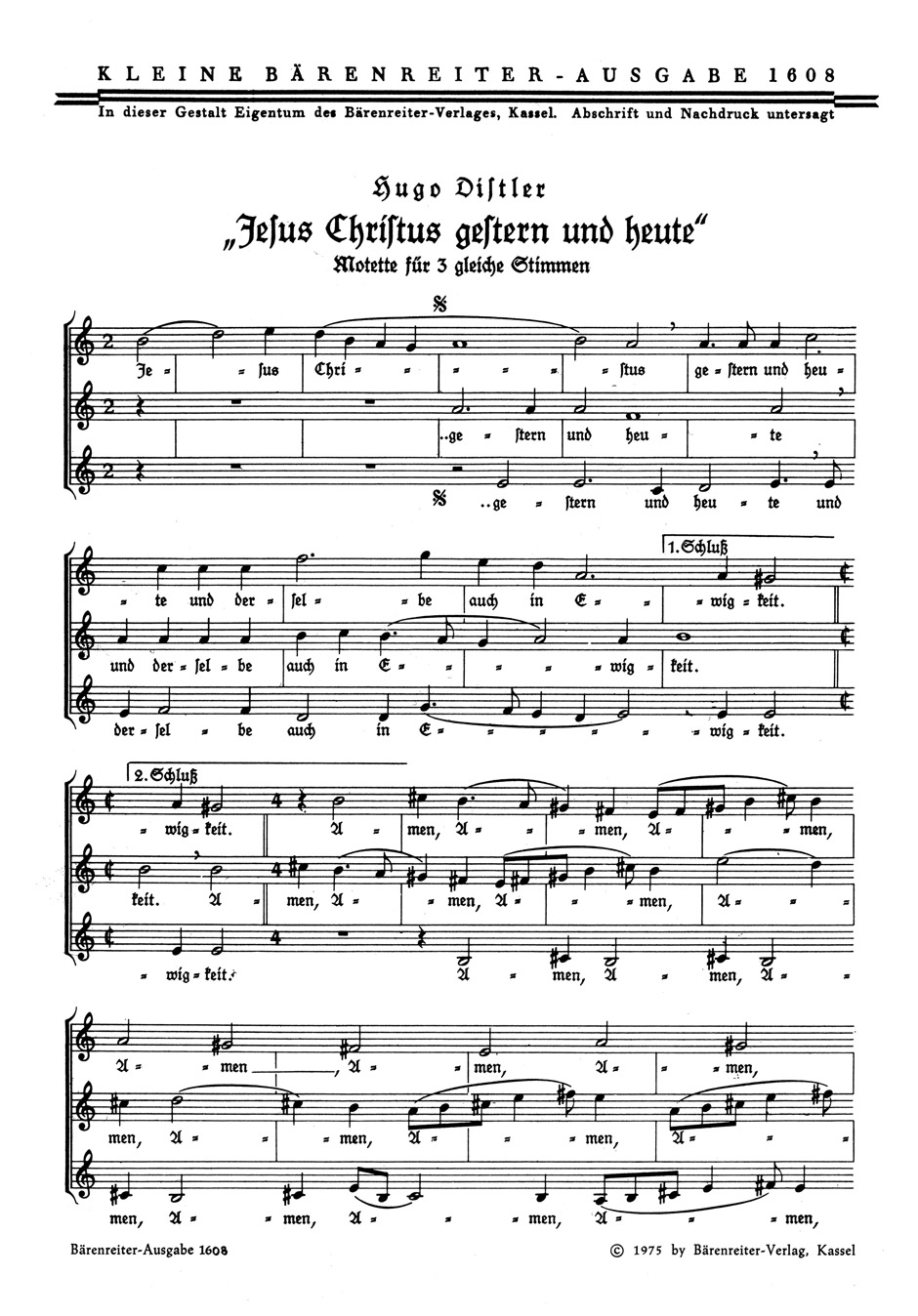 Vorderes Coverbild Jesus Christus, gestern und heute (1939)