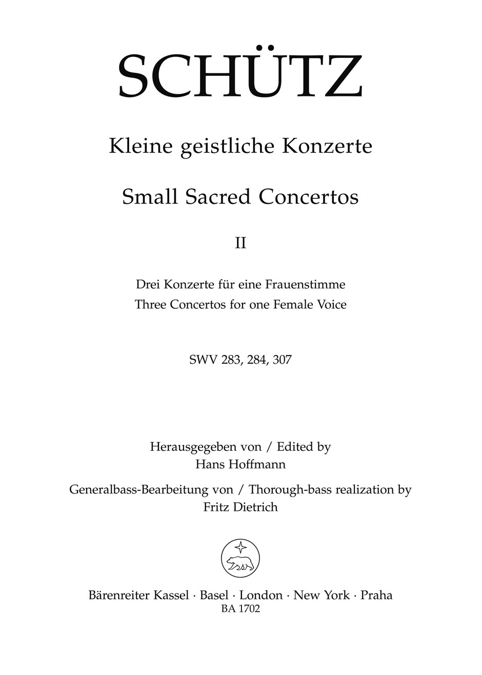 Vorderes Coverbild Kleine geistliche Konzerte, Heft 2