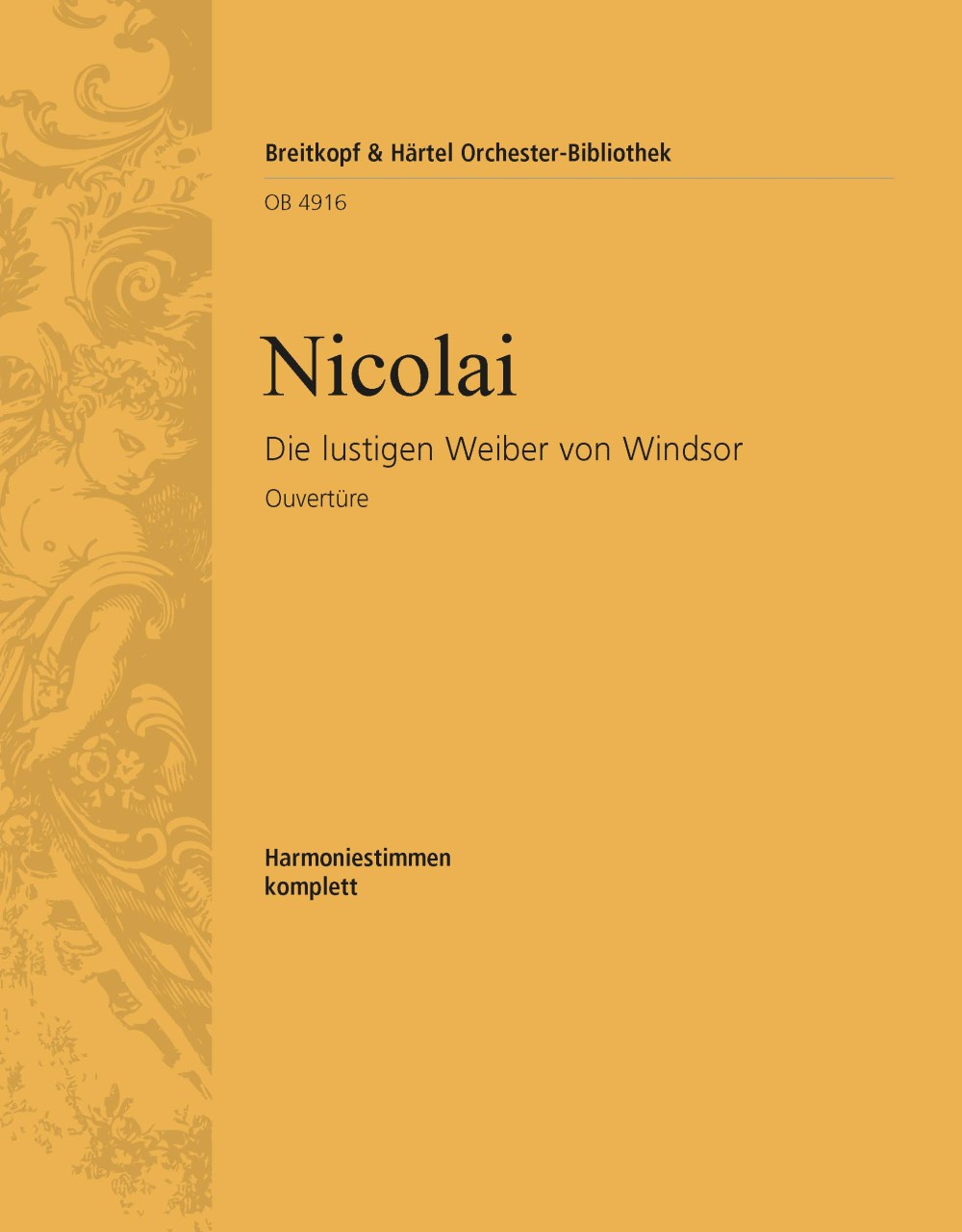 Vorderes Coverbild Die lustigen Weiber von Windsor. Ouvertüre