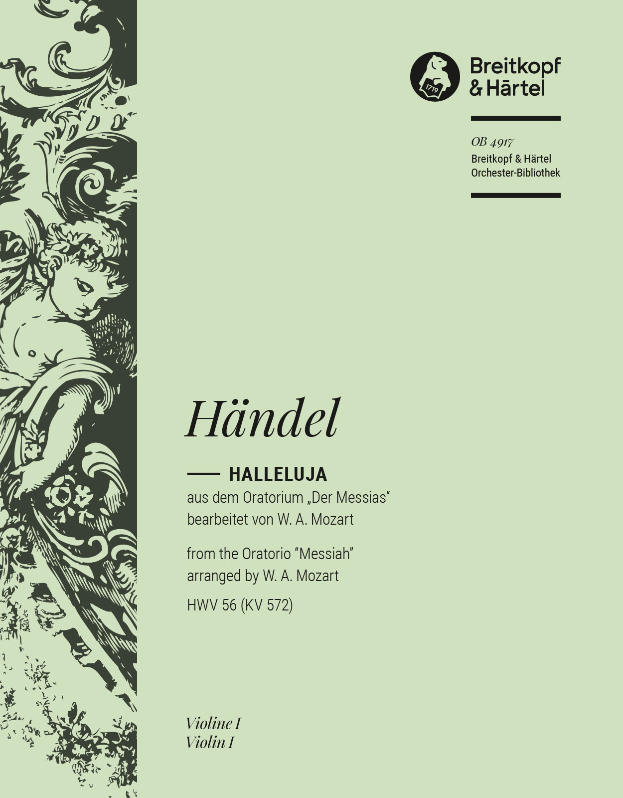 Vorderes Coverbild Halleluja aus „Der Messias HWV 56“ bearbeitet von W.A.Mozart (KV 572)