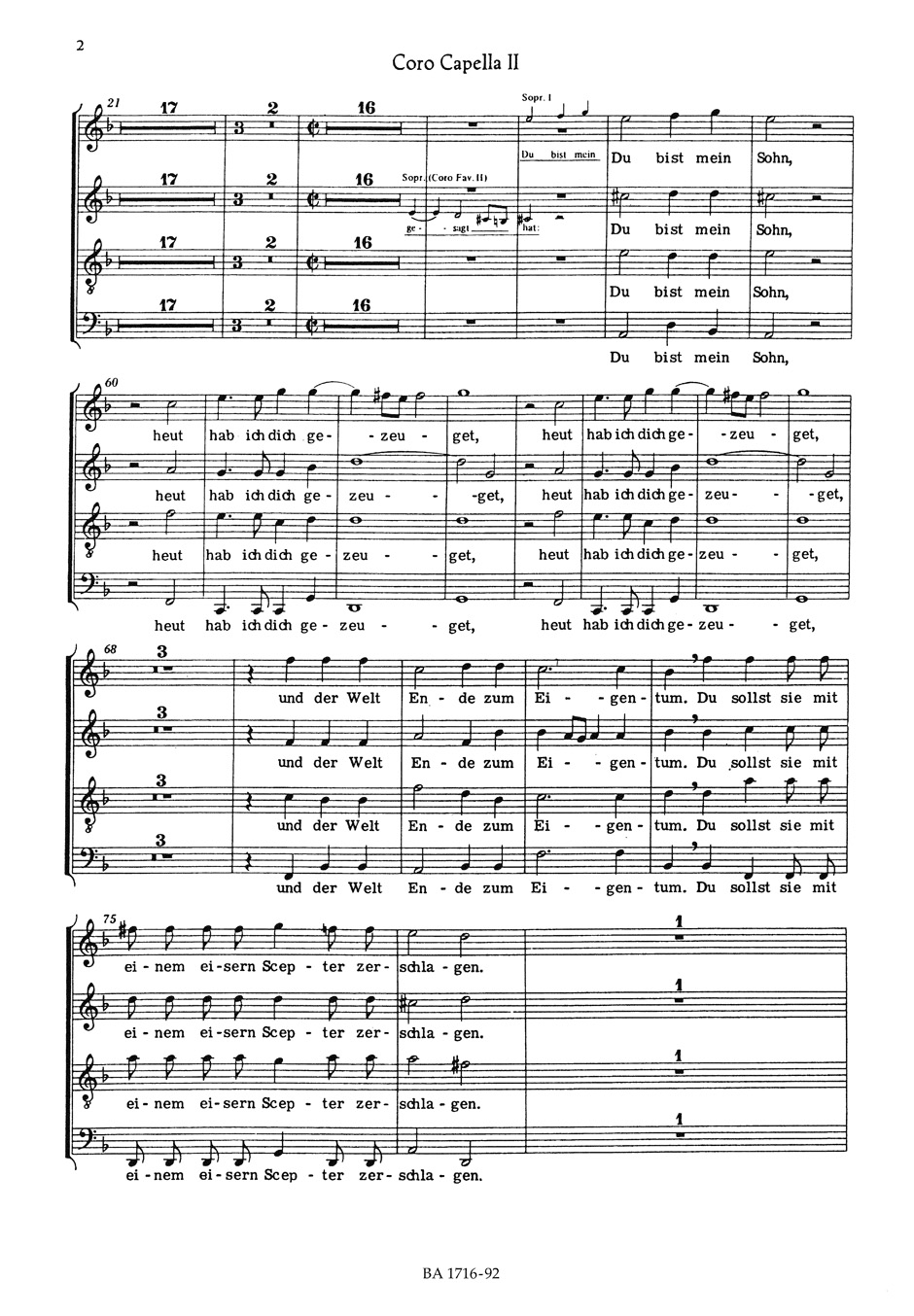 Anderes Coverbild "Warum toben die Heiden" für 2 Favoritchöre, 2 Capellchöre und Basso continuo SWV 23