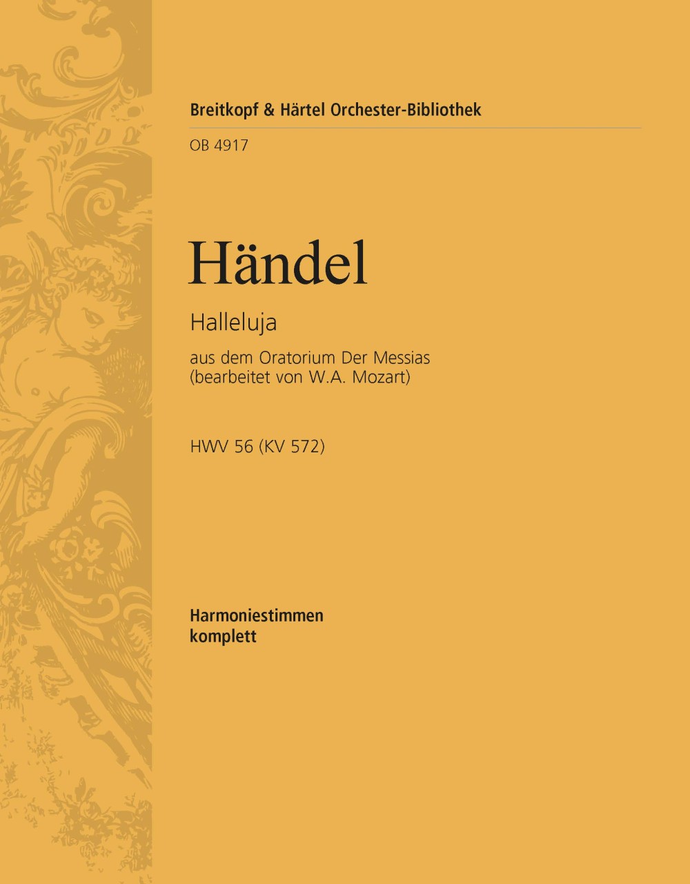 Vorderes Coverbild Halleluja aus „Der Messias HWV 56“ bearbeitet von W.A.Mozart (KV 572)