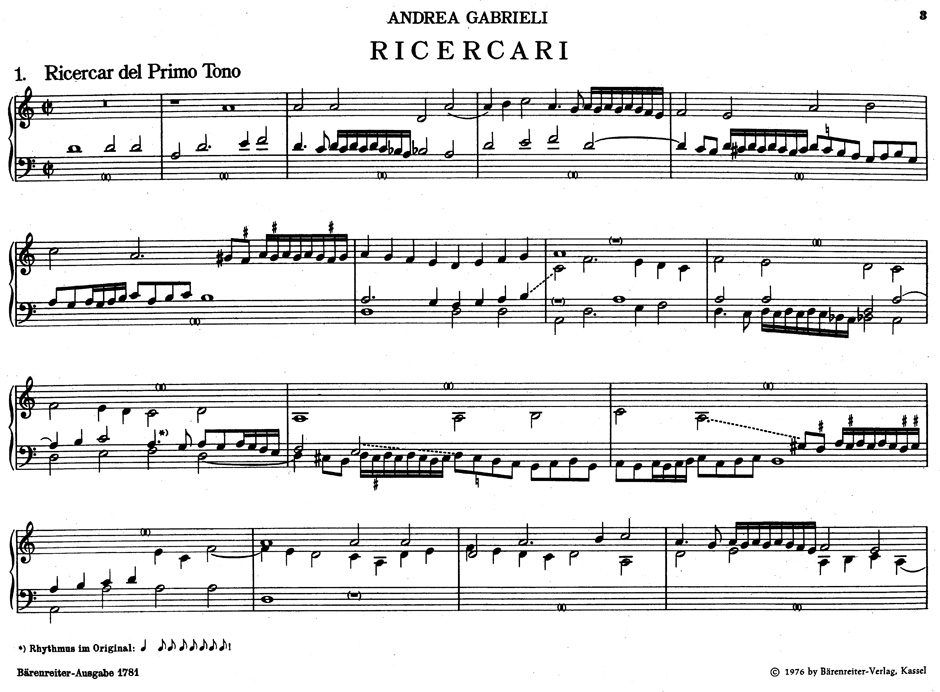 Anderes Coverbild Ricercari für Orgel