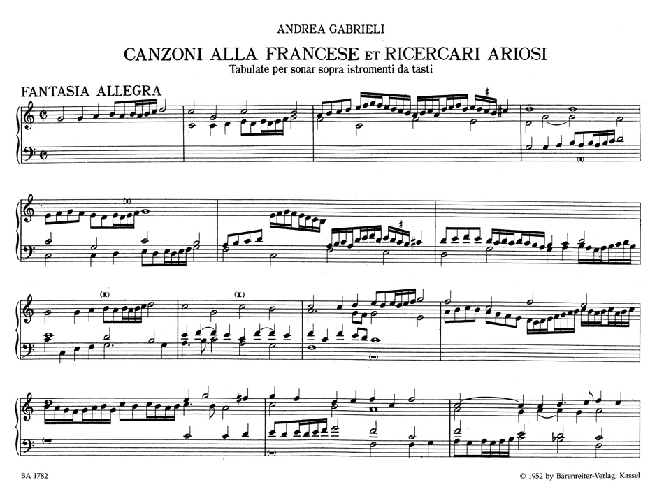 Anderes Coverbild Canzonen und Ricercari ariosi für Orgel oder Cembalo