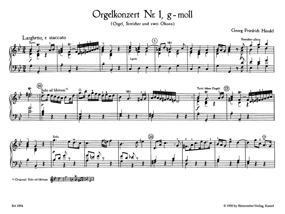 Anderes Coverbild Orgelkonzerte I op. 4/1-3