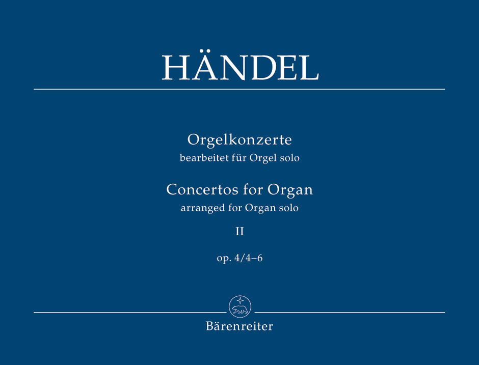 Vorderes Coverbild Orgelkonzerte II op. 4/4-6