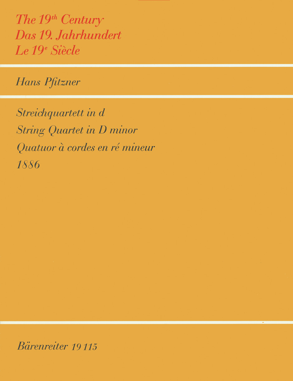 Vorderes Coverbild Streichquartett d-Moll (1886)