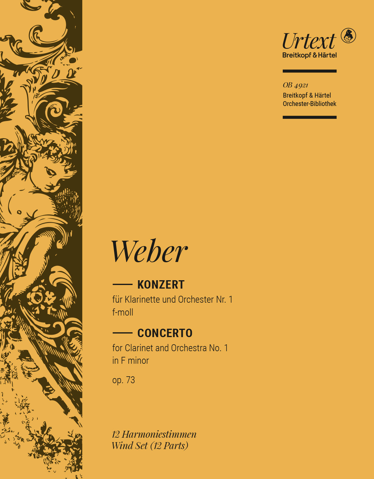Vorderes Coverbild Klarinettenkonzert Nr. 1 f-moll op. 73