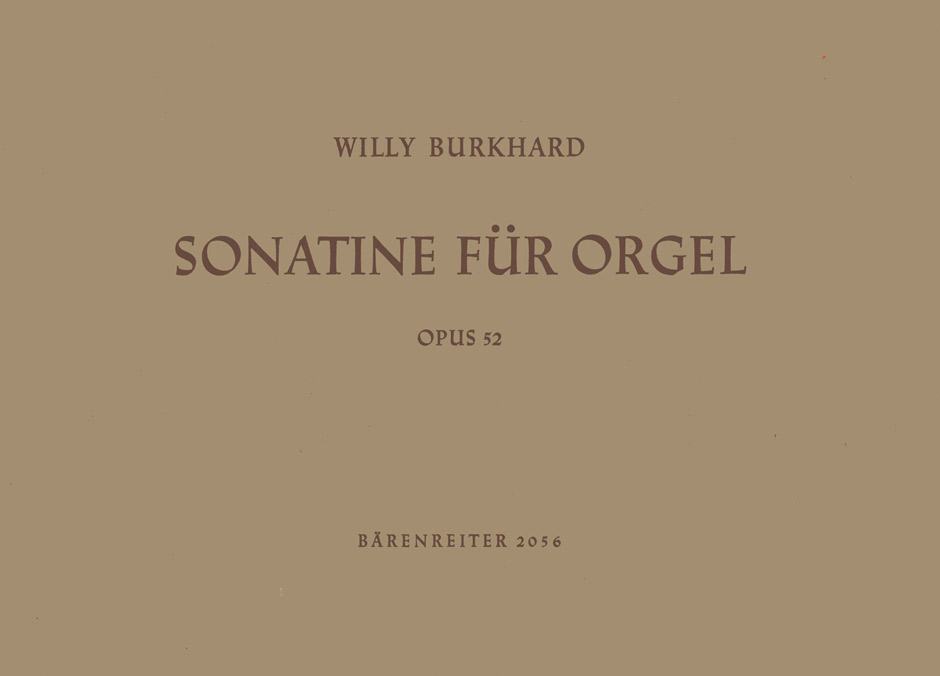 Vorderes Coverbild Sonatine für Orgel op. 52 (1938)