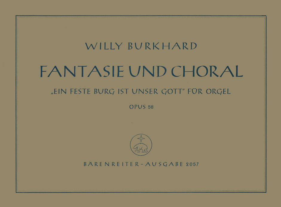Vorderes Coverbild Fantasie und Choral "Ein feste Burg ist unser Gott" op. 58 (1939)