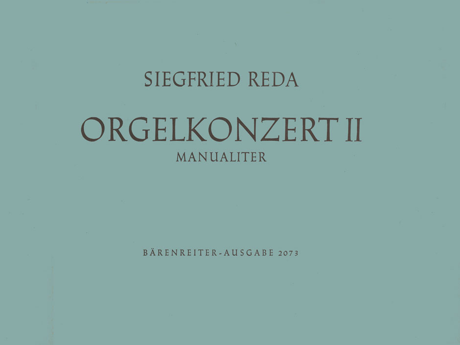 Vorderes Coverbild Orgelkonzert manualiter Nr. 2 (1947)