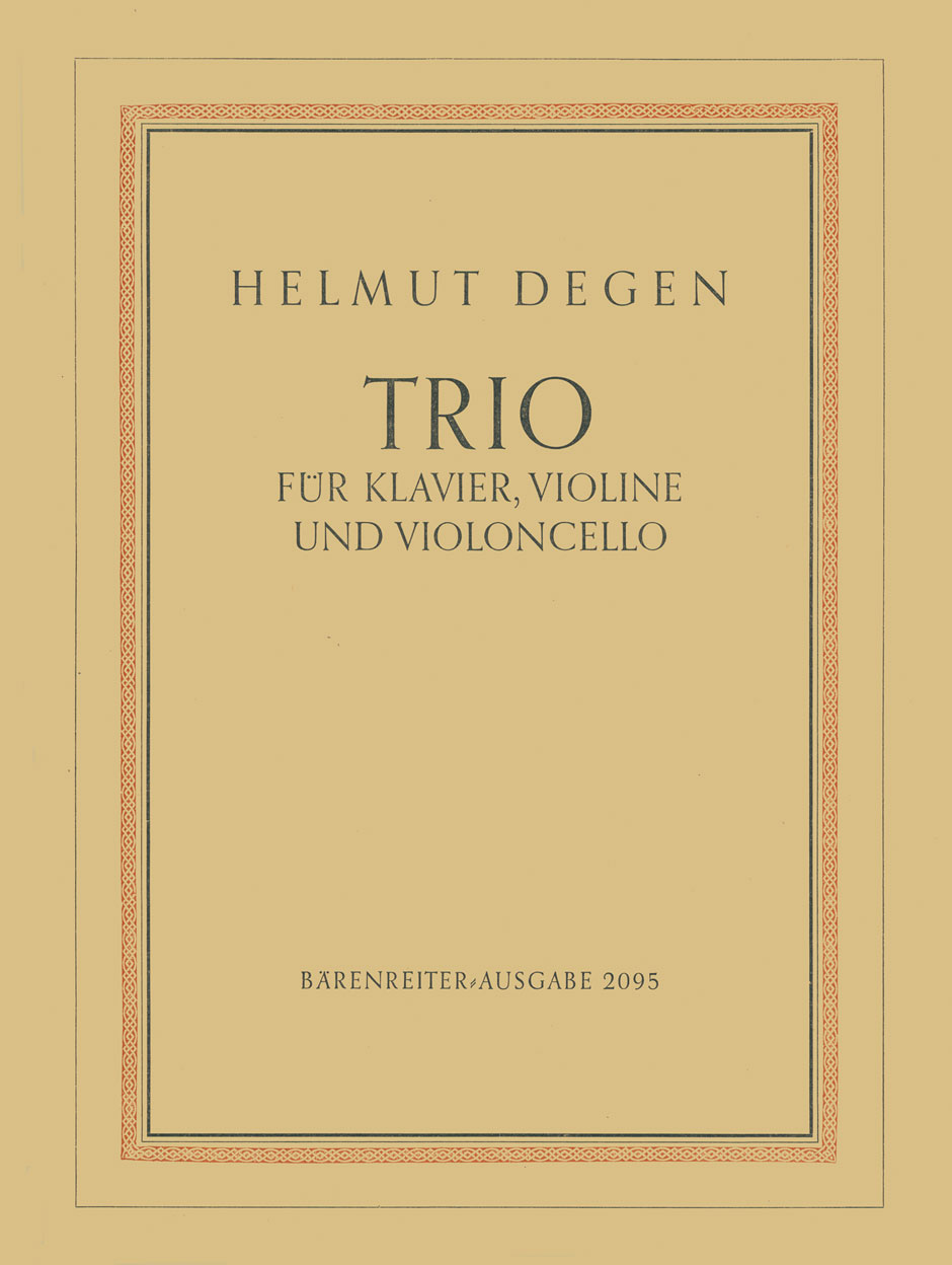 Vorderes Coverbild Trio für Violine, Violoncello und Klavier (1946)