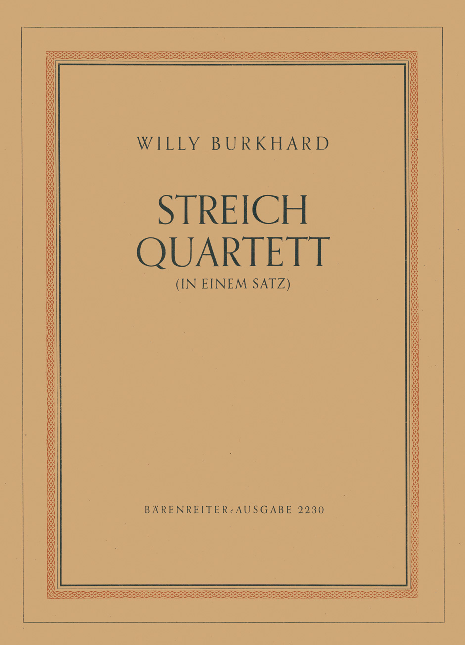 Vorderes Coverbild Streichquartett in einem Satz Nr. 2 op. 68 (1943)