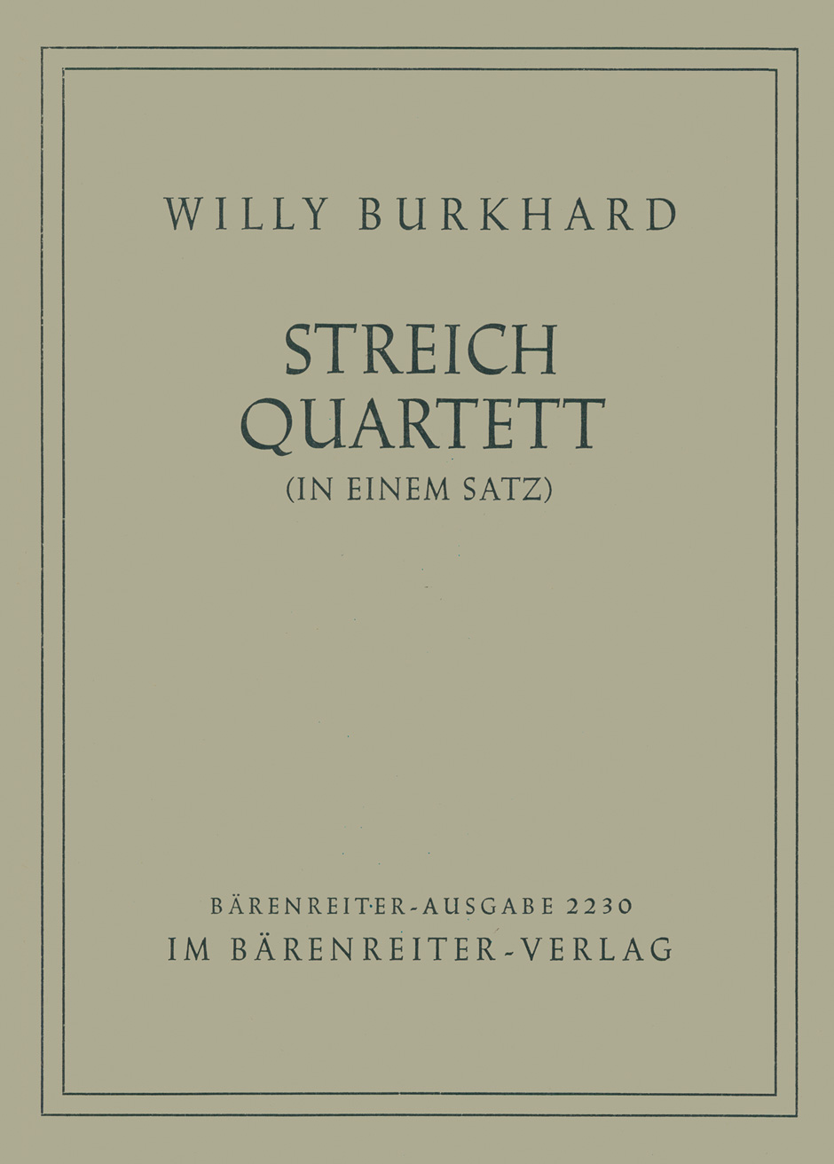 Vorderes Coverbild Streichquartett in einem Satz Nr. 2 op. 68 (1943)