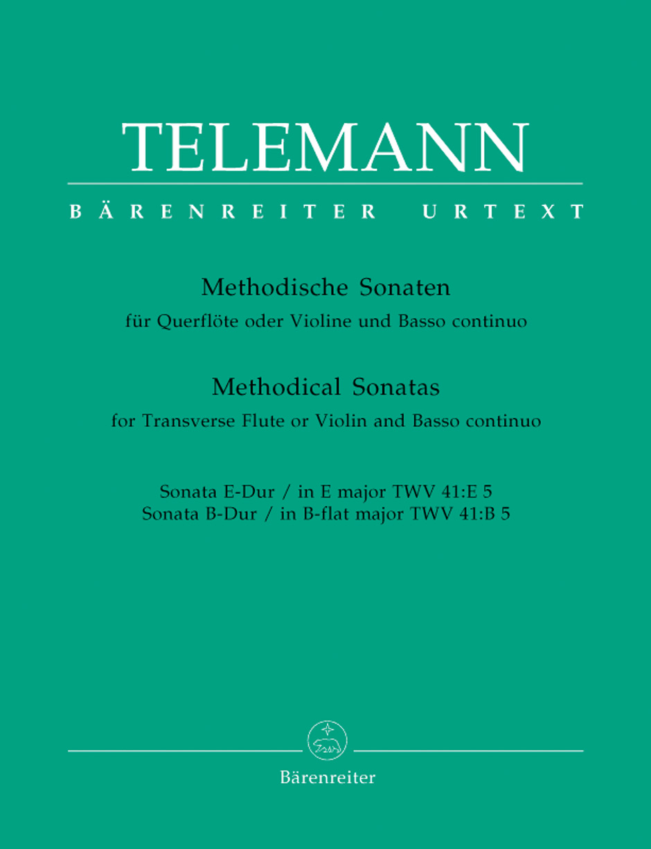 Vorderes Coverbild Methodische Sonaten für Querflöte oder Violine und Basso continuo