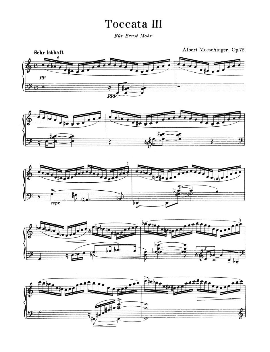 Anderes Coverbild Toccata Nr. 3 op. 72 (1948)