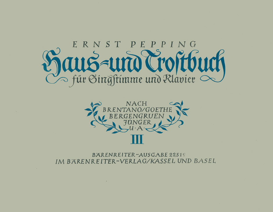 Vorderes Coverbild Haus- und Trostbuch, Heft 3 (1946)