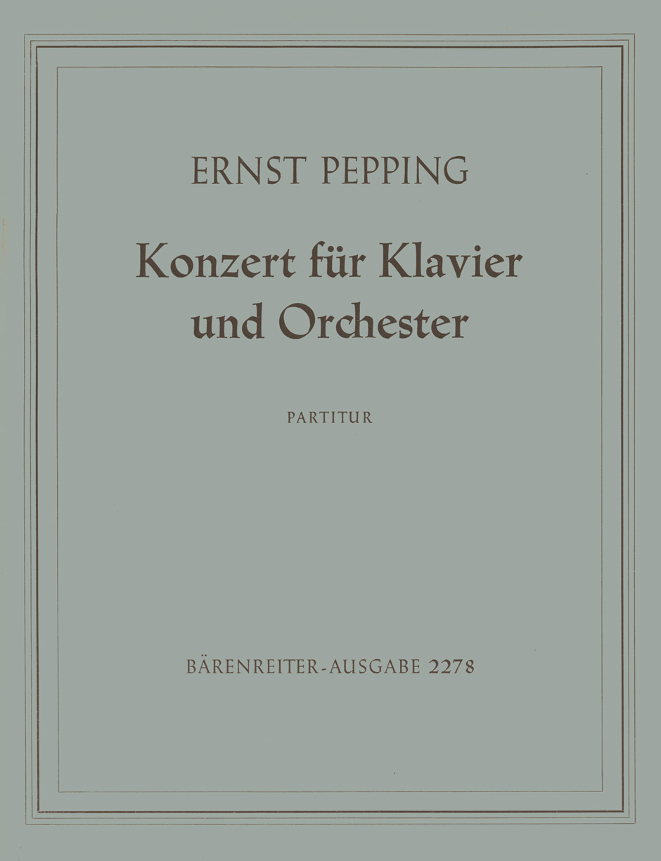 Vorderes Coverbild Konzert für Klavier und Orchester (1951)