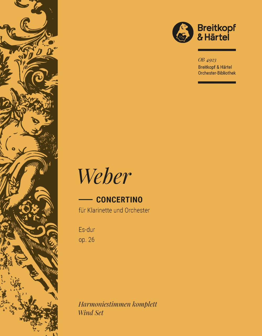 Vorderes Coverbild Concertino für Klarinette und Orchester Es-Dur op. 26