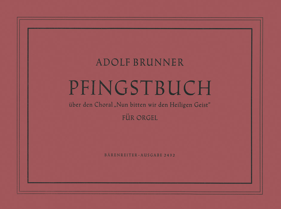 Vorderes Coverbild Pfingstbuch für Orgel (1937)