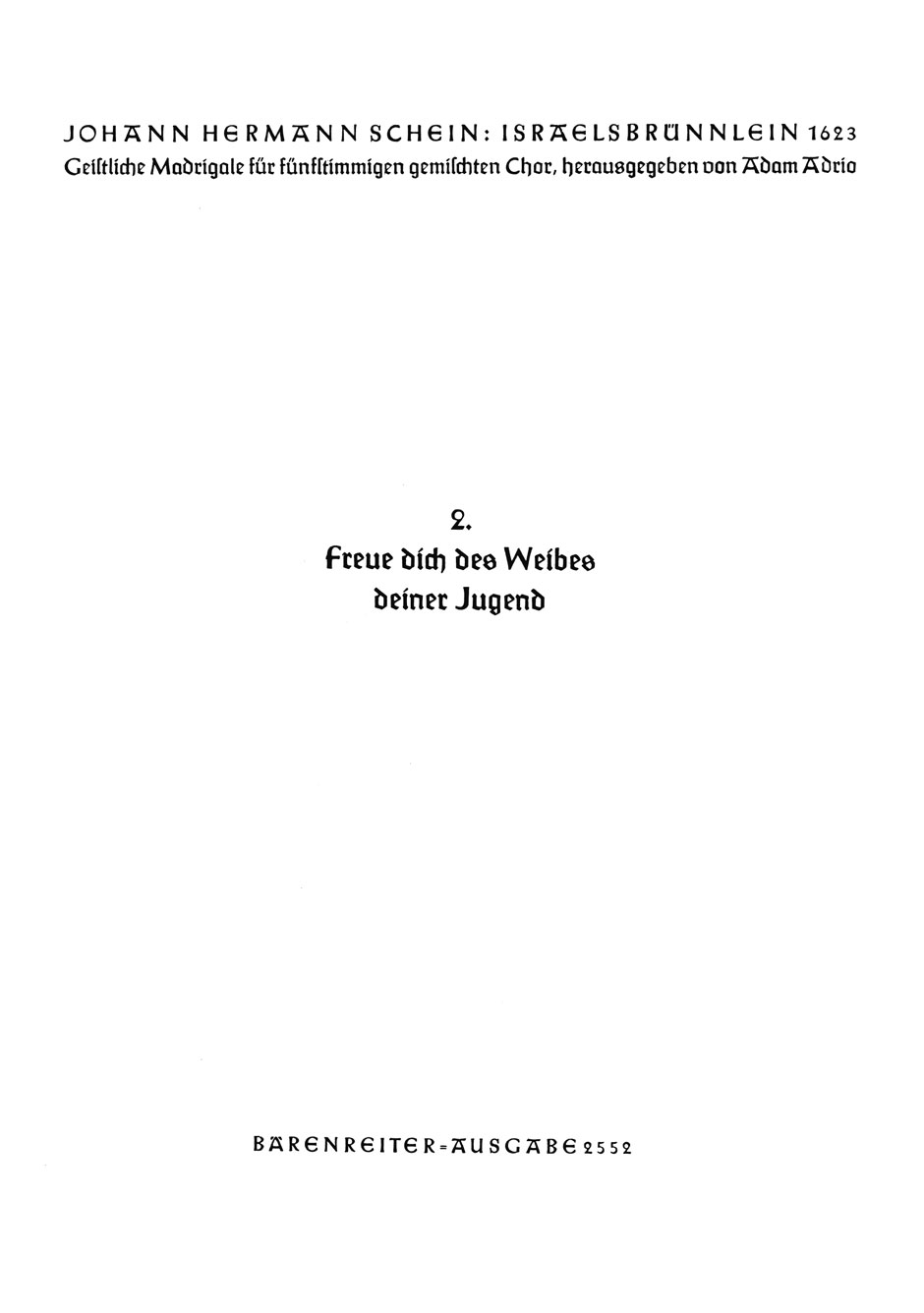 Vorderes Coverbild Freue dich des Weibes deiner Jugend Nr. 2